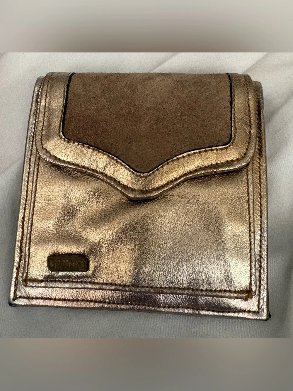 Phillipe Metallic and suede Men’s Leather Wallet
